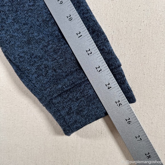 Eddie Bauer Snap Mock Neck Pullover Sweater | Blue Heather | Mens | MEDIUM - Picture 8 of 9